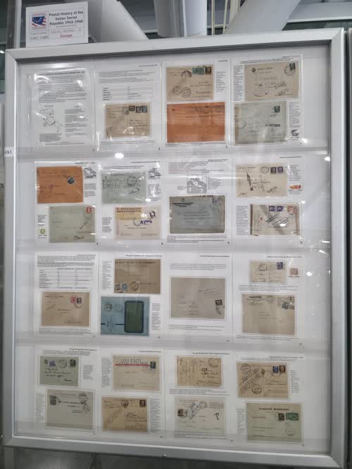 Postal History of the Italian Social Republic 1943-1945 — frame 1481, exhibited by Seref Bornovali