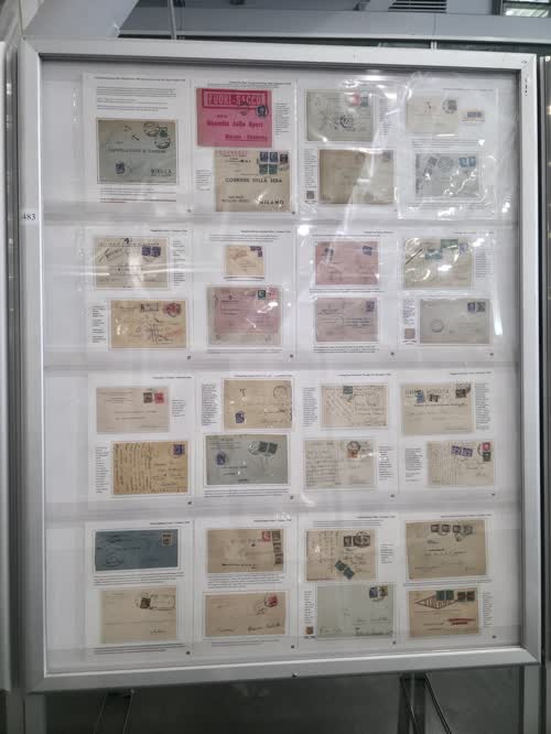 Postal History of the Italian Social Republic 1943-1945 — frame 1483, exhibited by Seref Bornovali