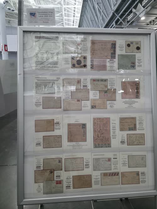Cancellation Types of the Provisional Era in Latvia: 1919-1921 — frame 1497, exhibited by Vesma Grinfelds