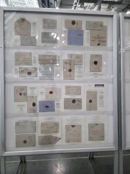 Postmarks of Mail Routes Within the Latvian Territory of Russia: 1765-1858 — frame 1506, exhibited by Vesma Grinfelds
