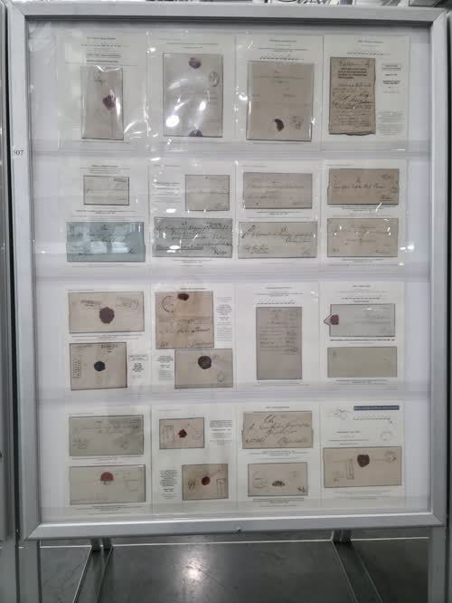 Postmarks of Mail Routes Within the Latvian Territory of Russia: 1765-1858 — frame 1507, exhibited by Vesma Grinfelds