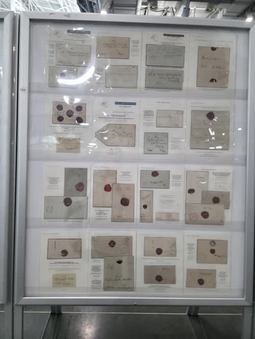 Postmarks of Mail Routes Within the Latvian Territory of Russia: 1765-1858 — frame 1508, exhibited by Vesma Grinfelds