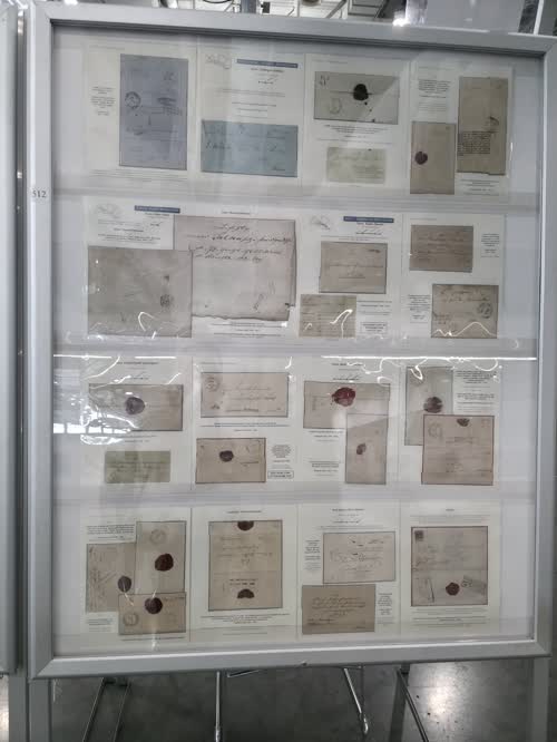 Postmarks of Mail Routes Within the Latvian Territory of Russia: 1765-1858 — frame 1512, exhibited by Vesma Grinfelds