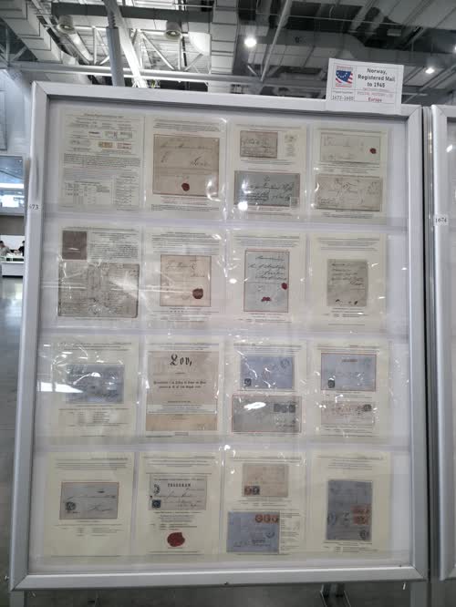 Norway, Registered Mail to 1945 — frame 1673, exhibited by Eigil Trondsen