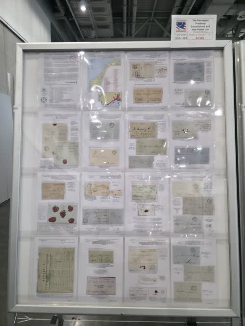 The Norwegian Prestamp Cancellations and their Postal Use — frame 1681, exhibited by Finn Bjorke
