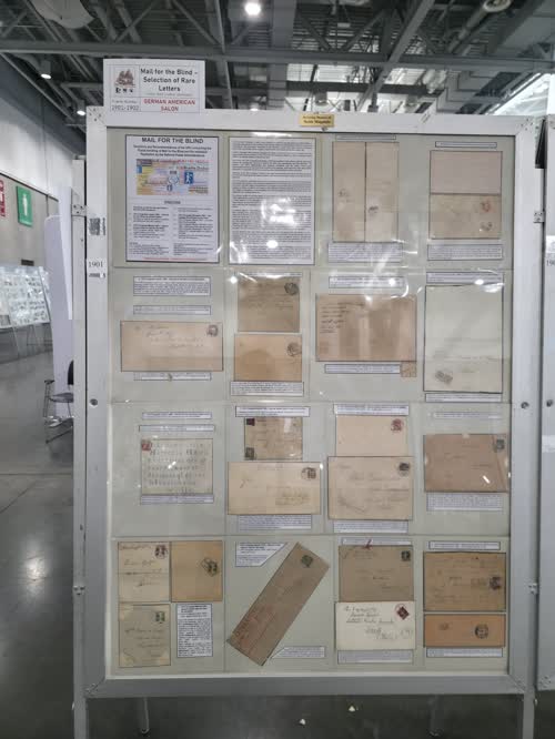 Mail for the Blind – Selection of Rare Letters — frame 1901, exhibited by Franz-Karl Lindner
