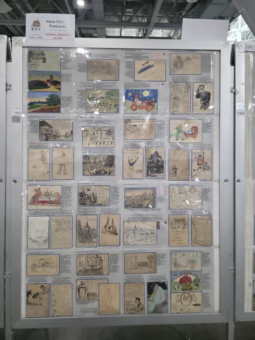 Hand-Painted Postcards — frame 1903, exhibited by Günther Korn