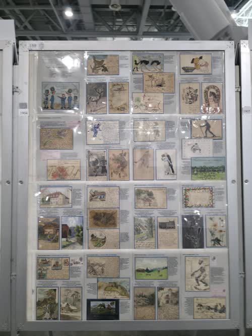 Hand-Painted Postcards — frame 1904, exhibited by Günther Korn