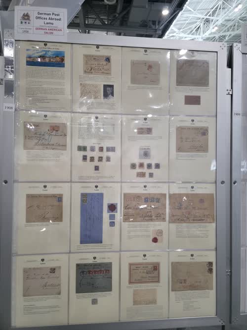 German Post Offices Abroad: Lamu — frame 1908, exhibited by Harald Krieg