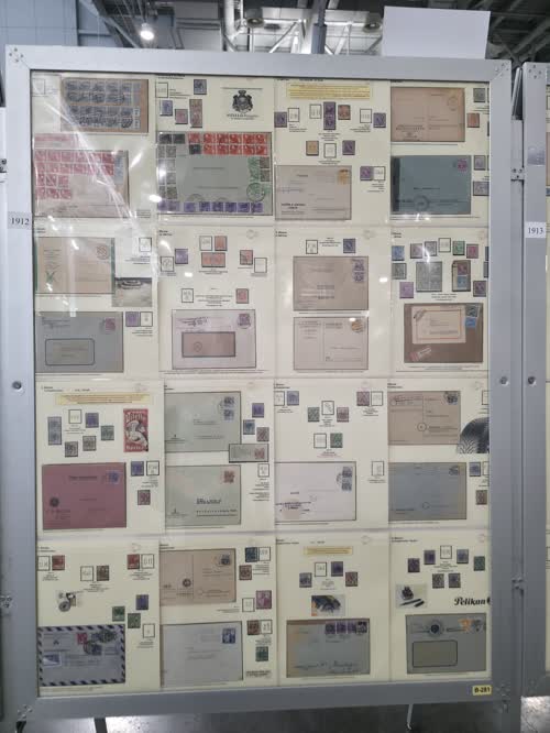 Perfin on Stamp Issues from the Occupation Zones in Germany: from the End of the War in May 1945 to Fall 1949 — frame 1912, exhibited by Rainer Von Scharpen