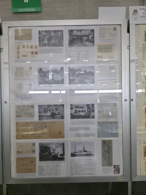 German Post in China or the Caroline Islands (Colonies) — frame 1928, exhibited by Michael Kubenz