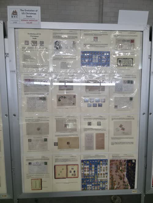 The Evolution of US Christmas Seals — frame 1930, exhibited by Rainer Kühn