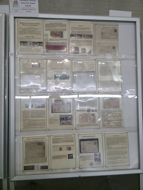 Philatelic Stories from the South Pacific — frame 1935, exhibited by David C. Robertson