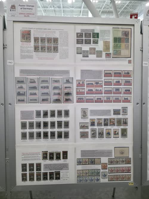 Poster Stamps of Germany — frame 1943, exhibited by Michael Karasick