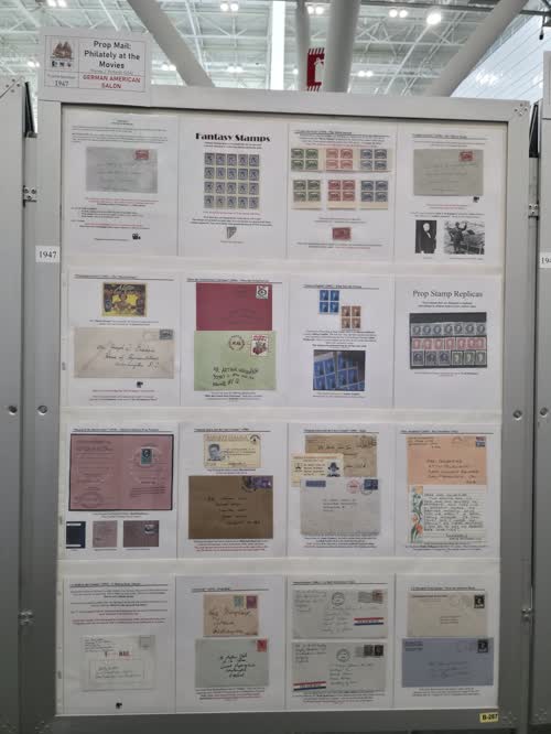 Prop Mail: Philately at the Movies — frame 1947, exhibited by Thomas J. Richards