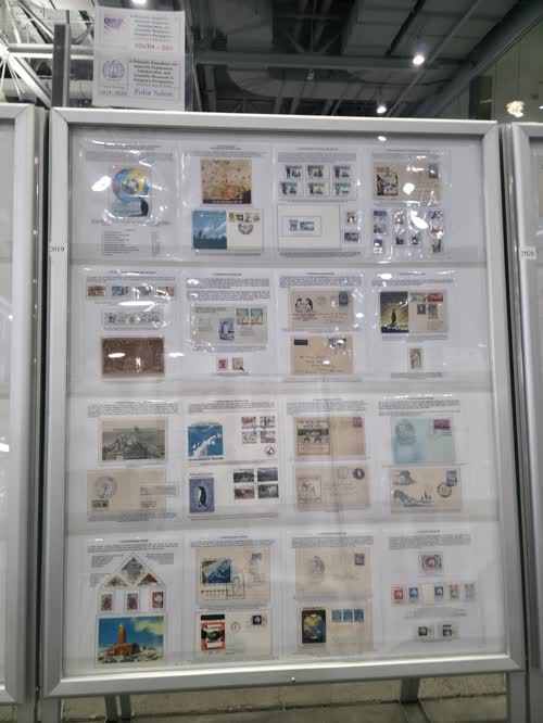 A Philatelic Expedition into Antarctic Exploration, Collaboration, and Scientific Research: A Penguin’s Perspective — frame 2019, exhibited by Adrianna E. Bäumle