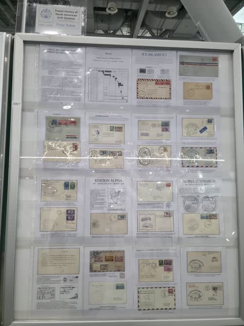 Postal History of North American Drift Stations — frame 2087, exhibited by Michel Goudot