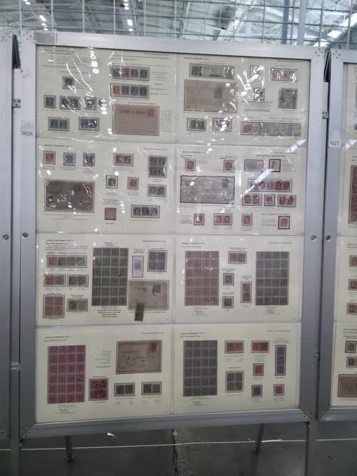 Study of Service Stamps of Cochin — frame 3026, exhibited by K. S. Mohan