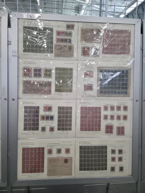Study of Service Stamps of Cochin — frame 3028, exhibited by K. S. Mohan