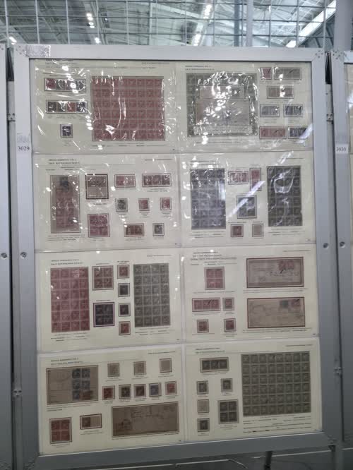 Study of Service Stamps of Cochin — frame 3029, exhibited by K. S. Mohan