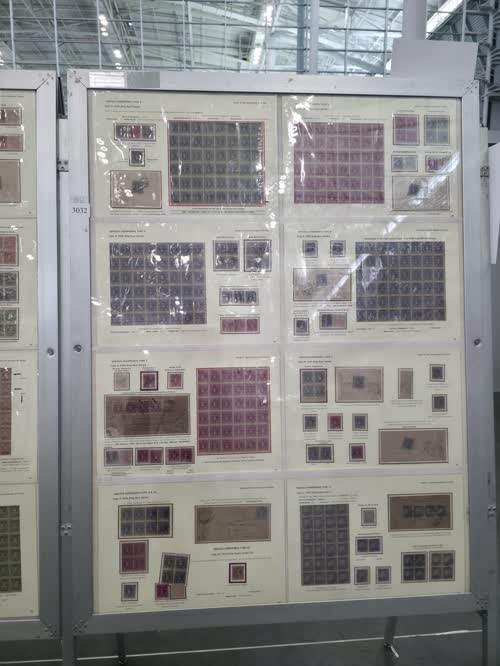 Study of Service Stamps of Cochin — frame 3032, exhibited by K. S. Mohan