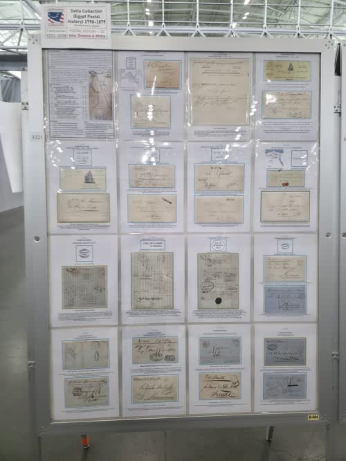 Delta Collection (Egypt Postal History) 1700-1879 — frame 3321, exhibited by Mamdouh Mosly