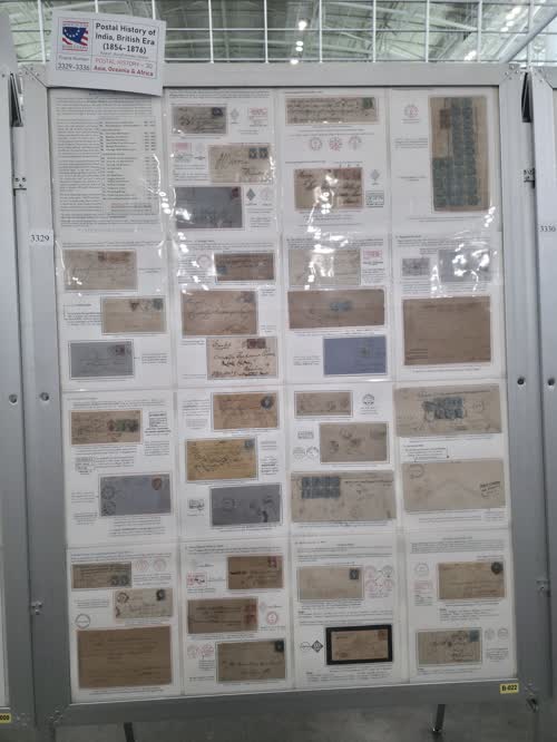 Postal History of India, British Era (1854-1876) — frame 3329, exhibited by Rajesh Jhunjhunwala