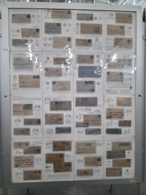 Postal History of India, British Era (1854-1876) — frame 3333, exhibited by Rajesh Jhunjhunwala