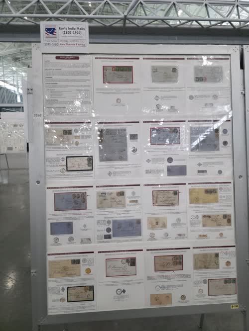 Early India Mails (1800-1902) — frame 3393, exhibited by Santpal Sinchawla