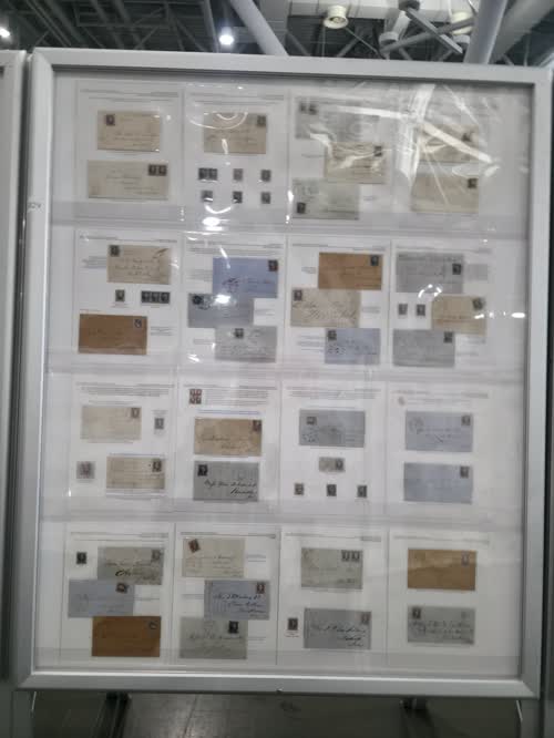 First Federally Issued Postage Stamps of the United States — frame 4029, exhibited by Gordon E. Eubanks