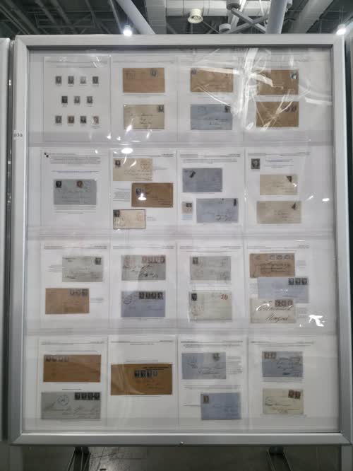 First Federally Issued Postage Stamps of the United States — frame 4030, exhibited by Gordon E. Eubanks