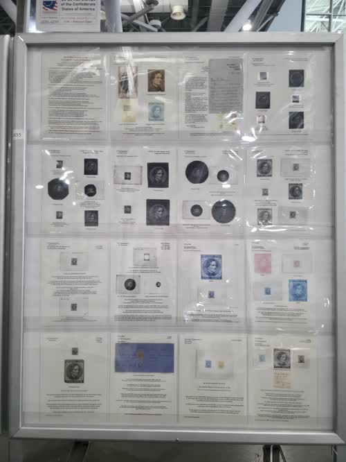 De La Rue Stamps of the Confederate States of America — frame 4035, exhibited by Leonard H. Hartmann