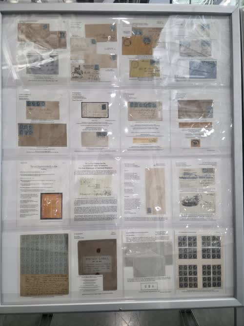 De La Rue Stamps of the Confederate States of America — frame 4038, exhibited by Leonard H. Hartmann