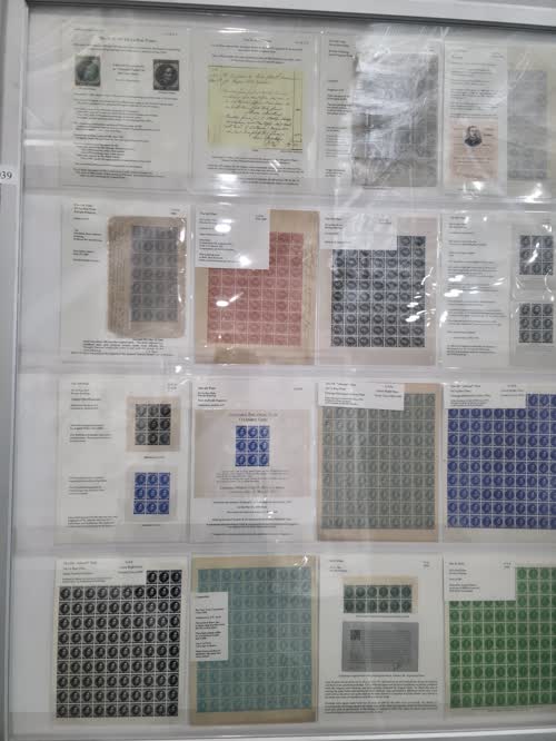 De La Rue Stamps of the Confederate States of America — frame 4039, exhibited by Leonard H. Hartmann