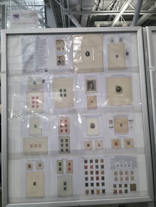 Argentina 1892-1899; Rivadavia, Belgrano & San Martin — frame 4092, exhibited by Juan Martin D'Agostino