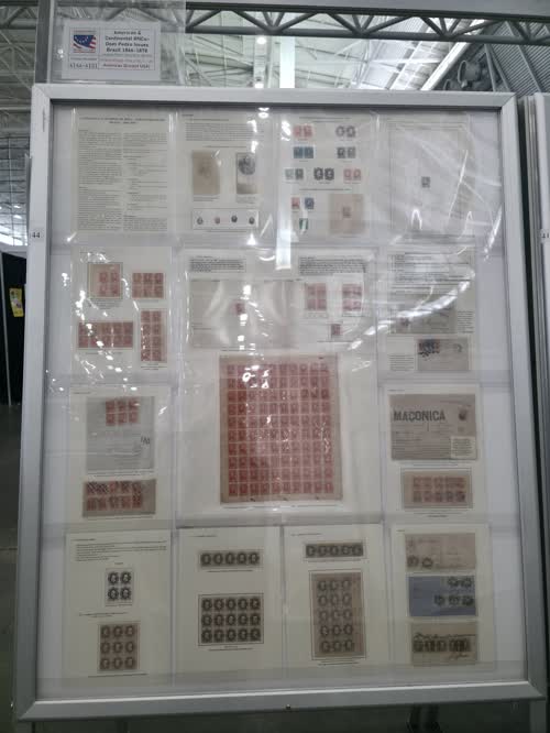 American & Continental BNCo- Dom Pedro Issues Brazil 1866-1878 — frame 4144, exhibited by Jacques Rubim Benchimol