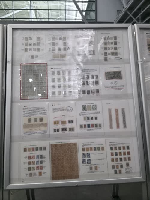Porte de Mar Stamps of Mexico, 1875 to 1880 — frame 4258, exhibited by Benedict A. Termini, MD