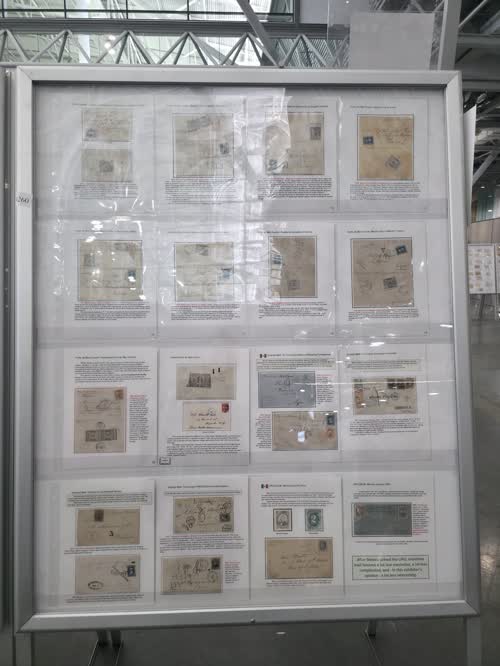 Porte de Mar Stamps of Mexico, 1875 to 1880 — frame 4260, exhibited by Benedict A. Termini, MD