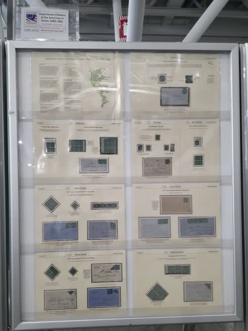 Imperforate Classics of the Americas in Green 1850-1881 — frame 4269, exhibited by David Feldman