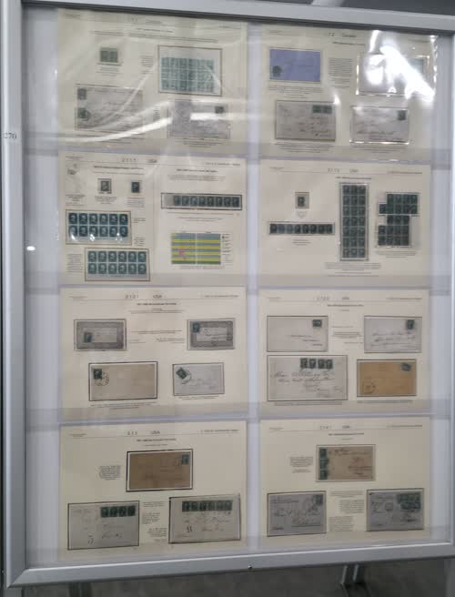 Imperforate Classics of the Americas in Green 1850-1881 — frame 4270, exhibited by David Feldman
