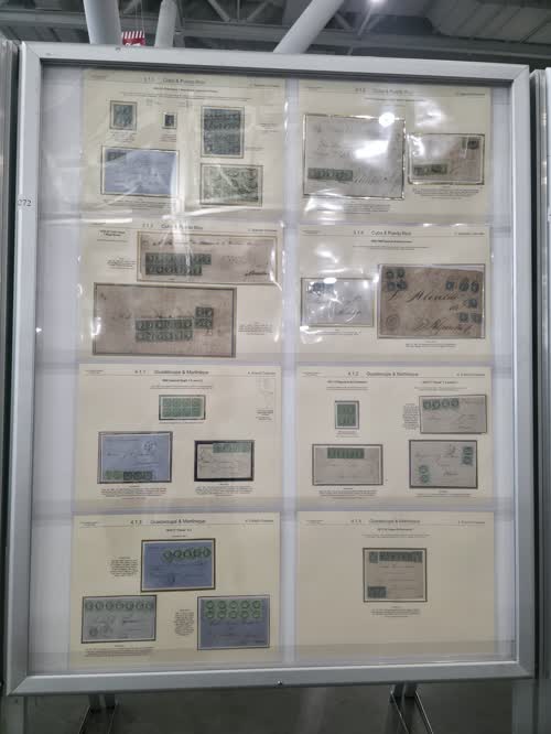 Imperforate Classics of the Americas in Green 1850-1881 — frame 4272, exhibited by David Feldman