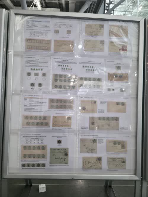 Mexican Revolution- Sonora, the White and Green Seal Postage Stamps — frame 4287, exhibited by Jean-Louis Cordier