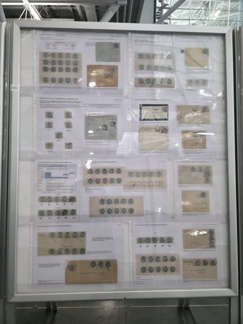 Mexican Revolution- Sonora, the White and Green Seal Postage Stamps — frame 4289, exhibited by Jean-Louis Cordier