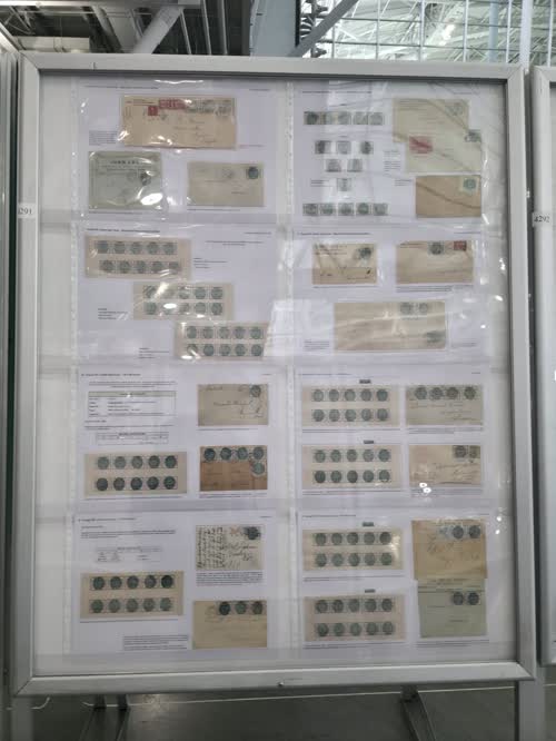 Mexican Revolution- Sonora, the White and Green Seal Postage Stamps — frame 4291, exhibited by Jean-Louis Cordier