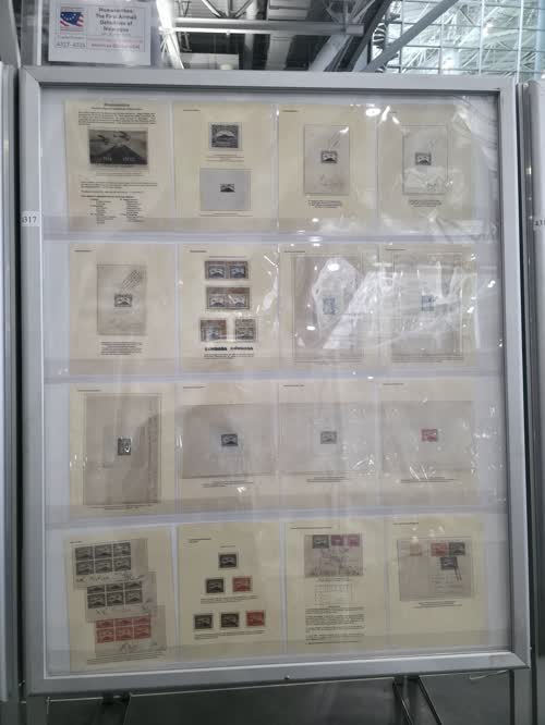 Momotombos: The First Airmail Definitives of Nicaragua — frame 4317, exhibited by John W. Allen