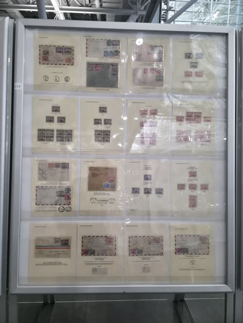 Momotombos: The First Airmail Definitives of Nicaragua — frame 4319, exhibited by John W. Allen