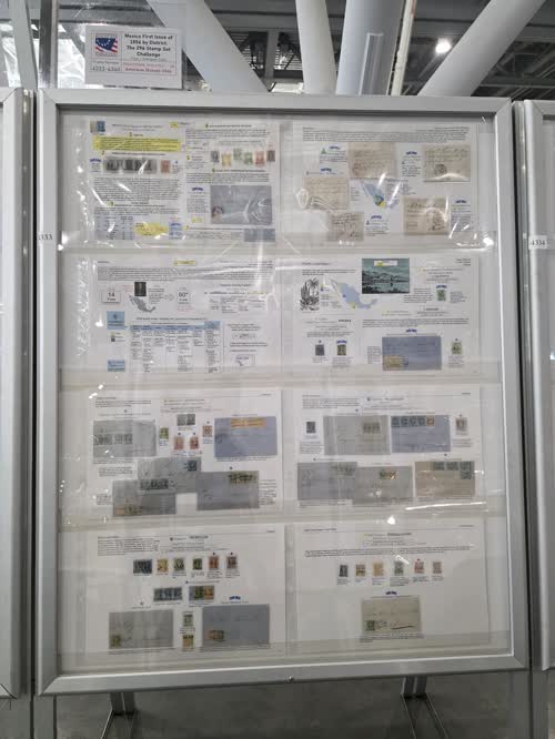 Mexico First Issue of 1856 By District: The 296 Stamp Set Challenge — frame 4333, exhibited by Omar J Rodriguez