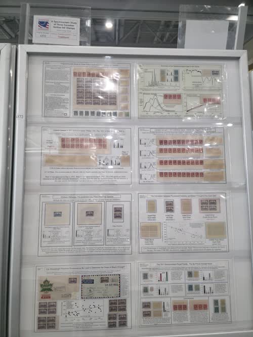 A Spectroscopic Study of Three British North America ‘Aniline Ink’ Stamps — frame 4372, exhibited by Richard Judge