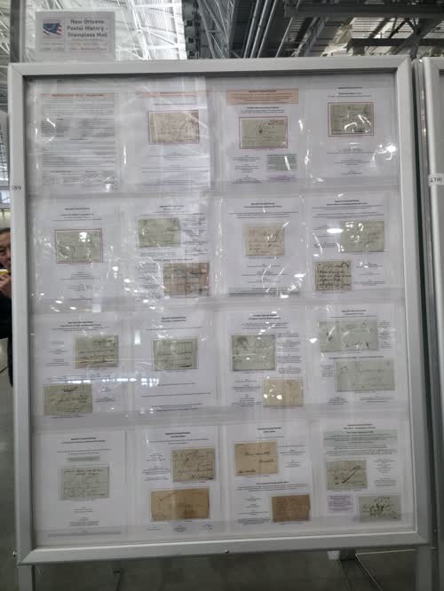 New Orleans Postal History - Stampless Mail — frame 4389, exhibited by Geoffrey Lewis