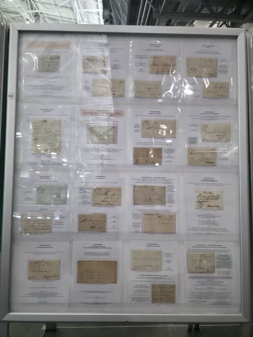 New Orleans Postal History - Stampless Mail — frame 4390, exhibited by Geoffrey Lewis